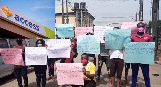 Sacked Access Bank Staff Protest Alleged Non-Payment Of Benefits