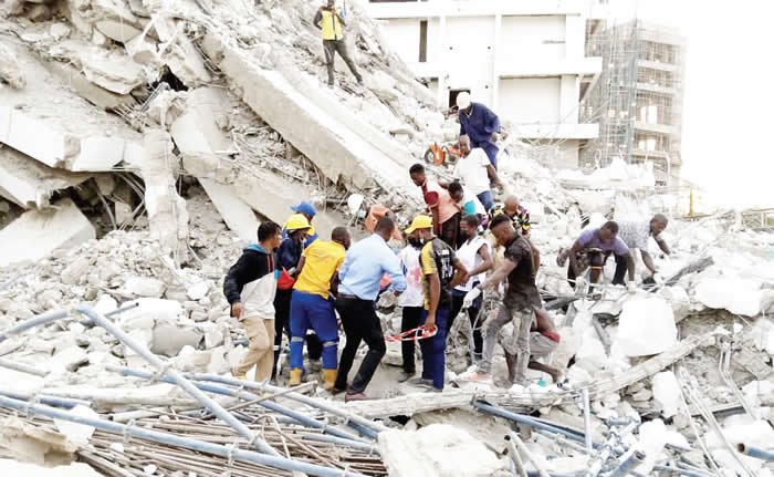 Matters arising on collapsed building