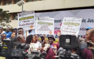 CSOs protests against Shell operations in Nigeria