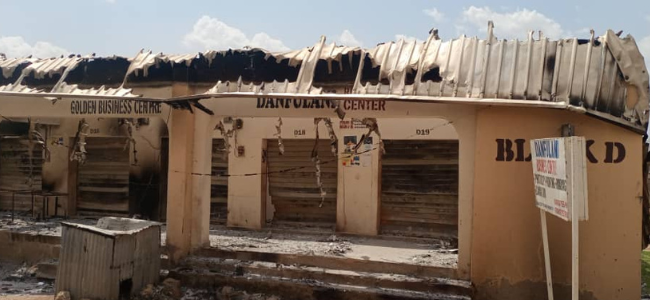 42 shops besides Student Centre gutted by midnight fire in Bauchi varsity