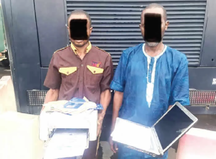 Two arrested for forging Lagos vehicle registration documents