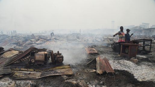 Again, fire guts Lagos Oko Baba plank market, no life was lost