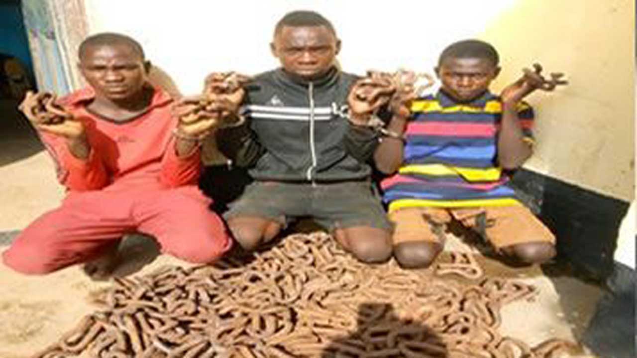 Railway police arrest 13 suspected scavengers, railway vandals