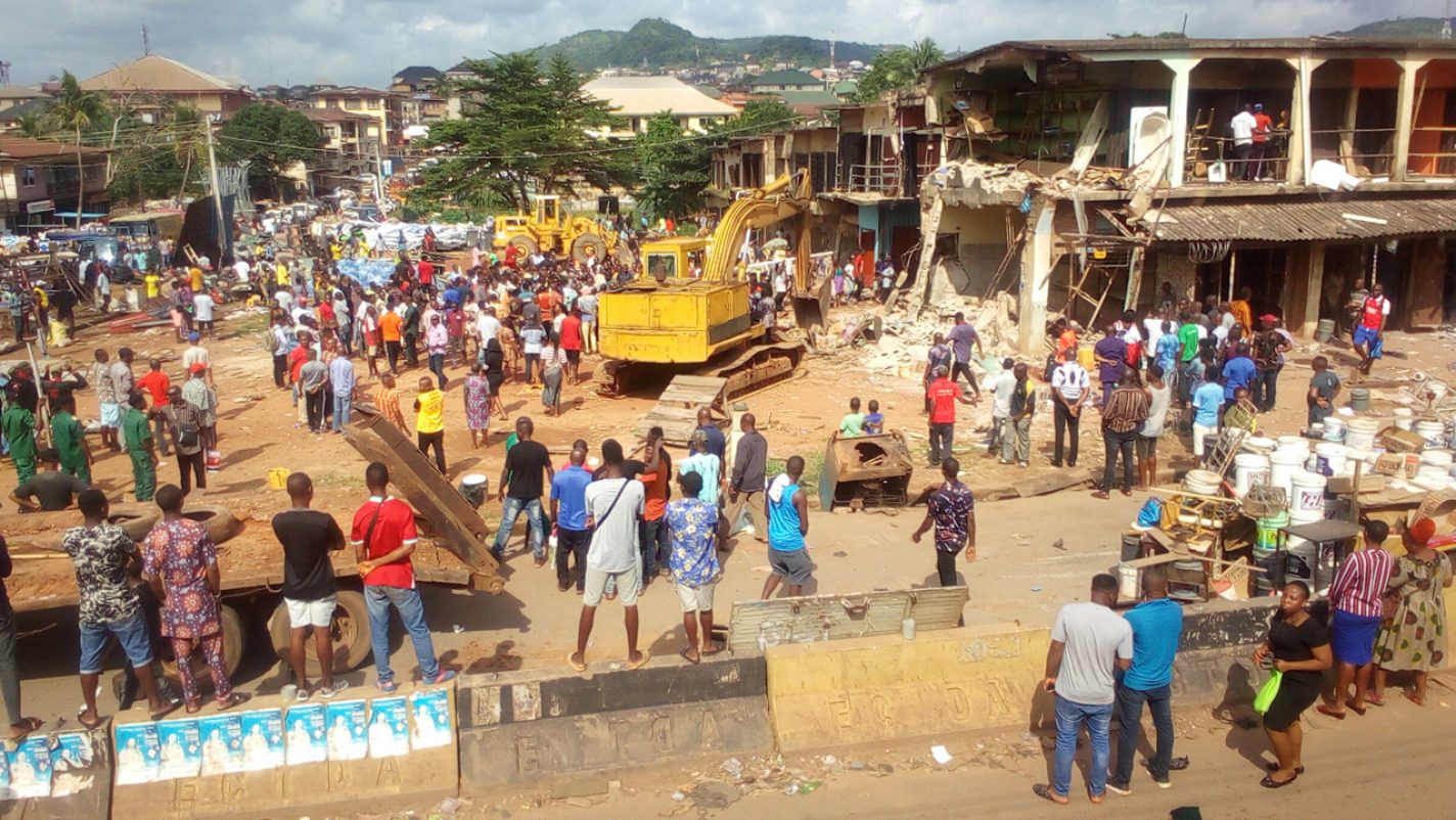 Enugu gov. defends demolition of Kenyatta Market