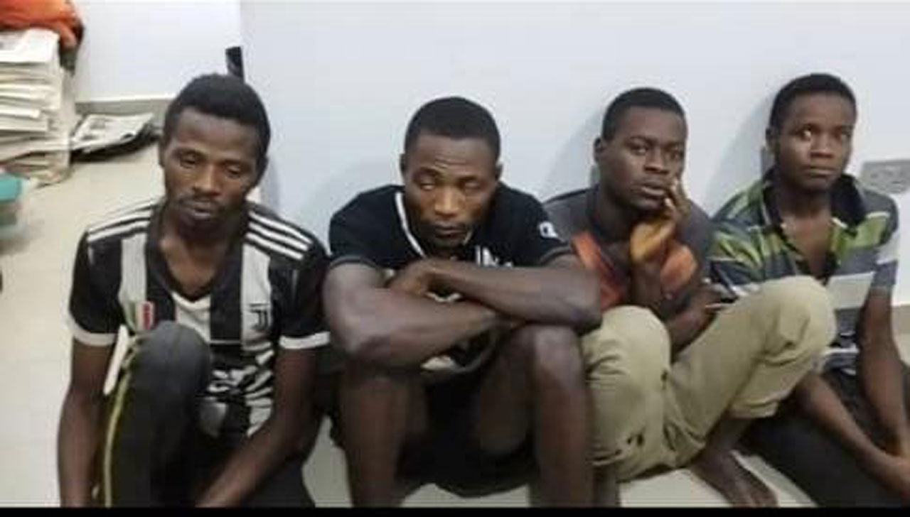 Police arrest four suspected armed robbers in Plateau community