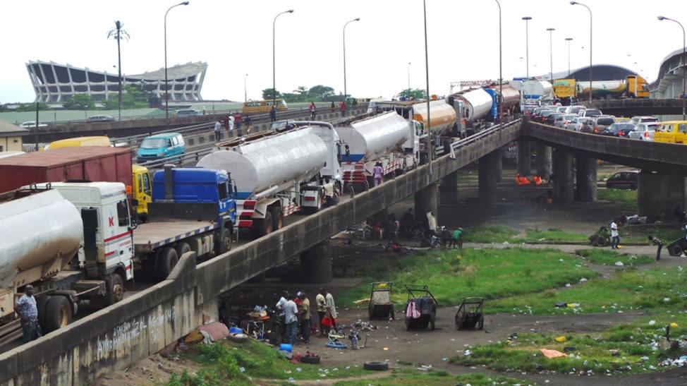 Costain flyover bridge get cleared, Lagos impounds illegally parked trailers