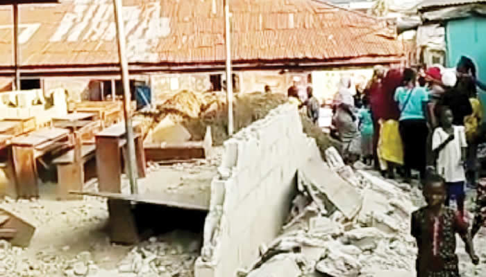 Amukoko school fence collapses, kills two Lagos children