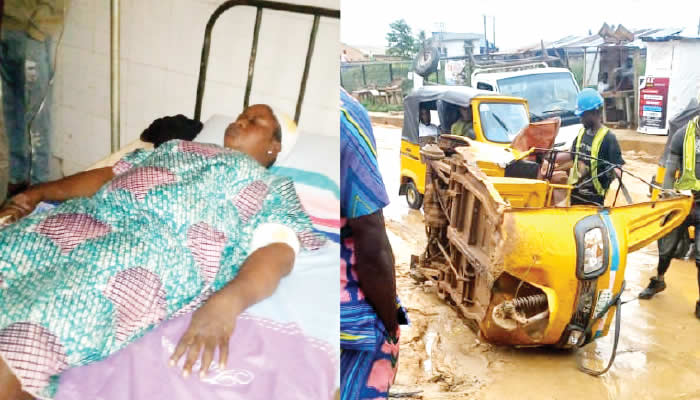 Construction planks flatten tricycle, rider bedridden, woman accuses CCECC of negligence