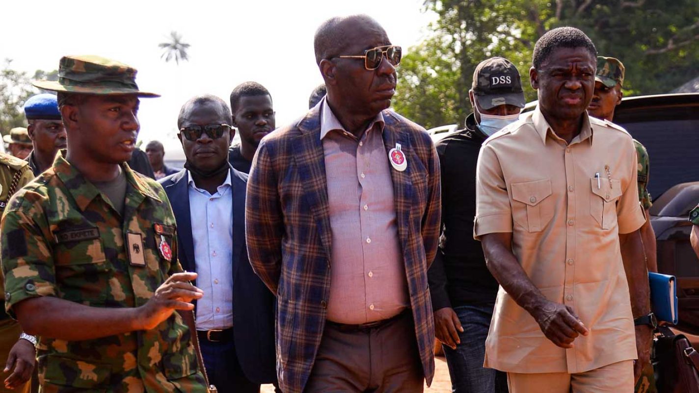 Obaseki expresses satisfaction with pace, quality of work at construction of military operating base