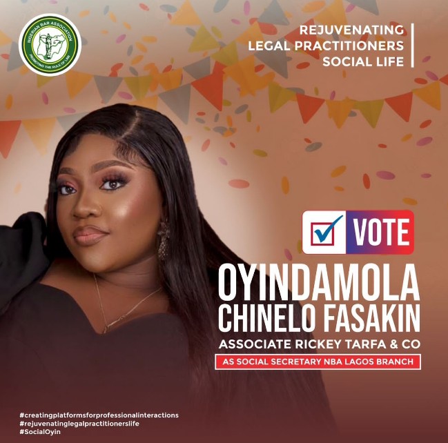 NBA Lagos: Why You Should Vote Oyindamola C. Fasakin As Social Secretary