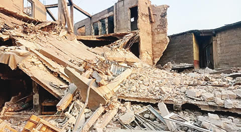 Building collapsed: No life lost in Edo - UNIBEN