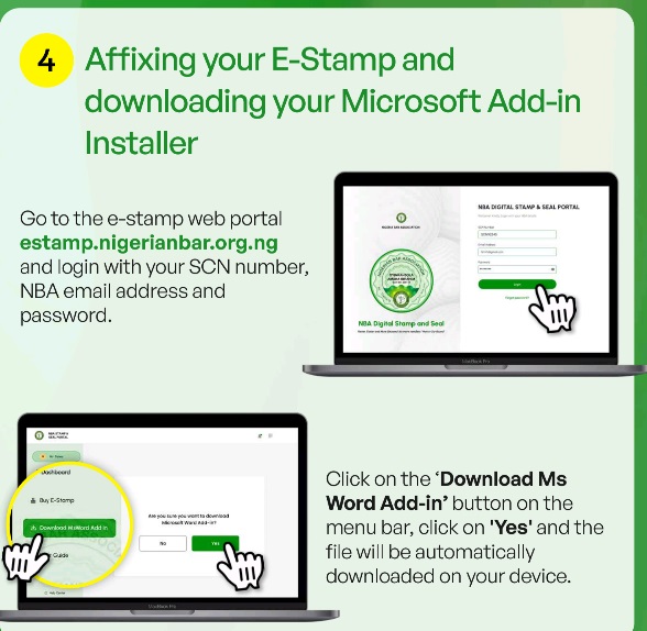 Applying And Buying NBA Digital Stamp And Seal