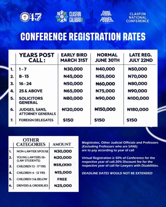 CLASFON Conference 2026: “Thine Power” — A gathering of faith and legal excellence