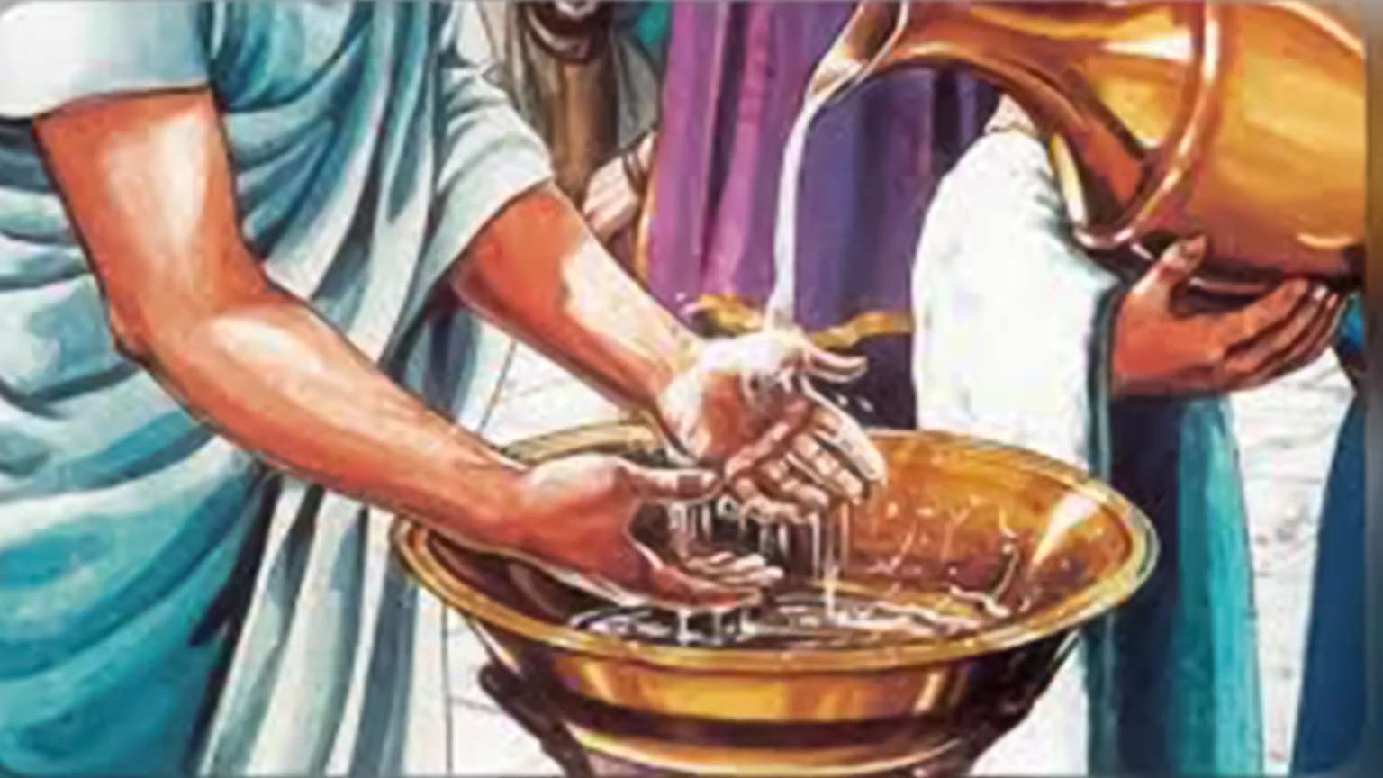 Pilate called for water
